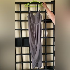 SHONA JOY Sz US 2 grey/olive dress
